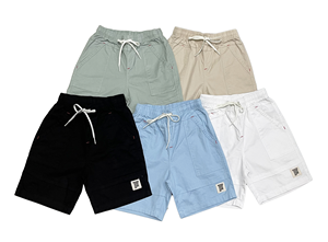 เสื้อผ้าเด็กเอวยางยืดปานกลาง0.2กก. สีกากีสีพื้นระบายอากาศได้ดี - Product Image 2