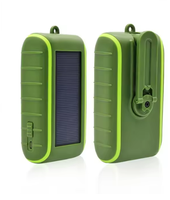 Power Bank portabel USB ganda, pengisi daya matahari 10W untuk berkemah dengan fitur tahan air Antarmuka Input USB mikro
