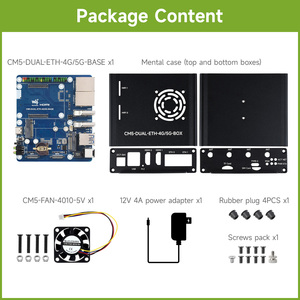 Spaanplaat Waveshare Dual Ethernet-basisbord voor <span class=keywords><strong>Raspberry</strong></span> <span class=keywords><strong>Pi</strong></span> Cm5, ondersteunt 4g/5g-module, dubbele 4k-displayuitgangen, dubbele Mipi - Product Image 5