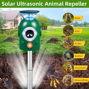 Hayvan Kovucu Ultrasonik Güneş Enerjili Hareket Sensörü Kuş Kovucu Yanıp Sönen Işık Bahçe Dış Mekan Çevre Dostu Elektrikli Şarj Edilebilir - Product Image 3