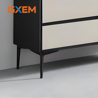 Pieds de meubles réglables en métal robustes GM-068 pour canapés, tables basses, meubles TV et armoires de salle de bain