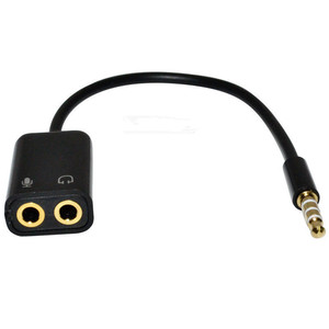 Convertidor de audio de 3,5 mm a doble divisor de 3,5 mm para uso con auriculares, micrófono, ordenador y teléfono - Product Image 2