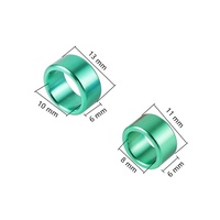 Bagues de patte d'oiseau en aluminium 8mm 10mm pour pigeon, perroquet, entraînement au vol, accessoires pour animaux