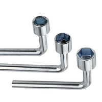 Clé à douille en forme de L, clé à douille hexagonale en forme de 7 pour écrous et boulons, outil compact pour véhicules