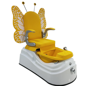 Chaise de bain de pieds électrique pour enfants, motif papillon mignon, pour manucure et relaxation - Fonctionnalité de massage des mains et des pieds - Product Image 5