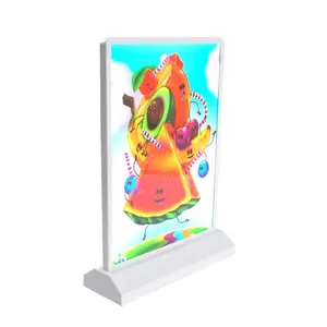 Rechargeable A4 bureau publicité boîte à lumière acrylique clignotant Led Table Menu Restaurant carte présentoir support