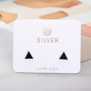 Black triangle stud earrings ysa-8085k