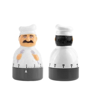 Phim hoạt hình đầu bếp bảng đồng hồ hẹn giờ gió lên 60 phút hẹn giờ đếm ngược thủ công nhà bếp và nhà bếp 2025 mới - Product Image 1