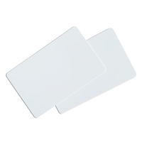 Carte PVC blanche avec revêtement jet d'encre, consommables d'impression de cartes de certificat, permis de travail, étiquette plastique vierge imperméable, étiquette suspendue, étiquette de câble