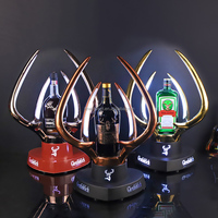 Bar Discothèque Coloré RGB Creative en acier inoxydable Laser VIP Présentoir à vin Porte-bouteille Présentateur Glorifier licence d'alcool