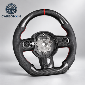 Volant sport en cuir personnalisable avec fibre de carbone pour Mini R56 F55 F56 JCW R50 F57 R57 R55F60 F54 - Product Image 3
