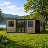 Maison modulaire préfabriquée en conteneur, structure en acier, pour l'hébergement familial en station balnéaire et l'accueil du personnel, utilisation pour les projets de travaux
