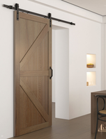 Porte en bois massif de style design moderne pour les opérations de commerce électronique en intérieur