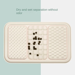 Tapis à lécher pour chien en silicone à vente chaude, bol à lécher avec ventouse murale, matériau de sécurité, pour le bain, l'entraînement et la beauté des chiens - Product Image 3