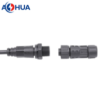 Connecteur Électrique Étanche Mâle-Femelle de Type Panneau Moulé par Surmoulage 2-4 Broches pour Câblage DIY CE ROHS