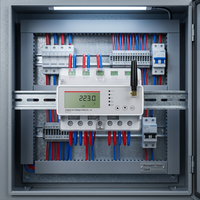 Meter Energi Prabayar Tiga Fasa Cerdas Kelas Akurasi 1.0 Layar LCD Tipe Terpisah 3x100A Dilengkapi IOT