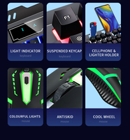 Clavier et souris combinés LDK Ai 828 avec rétroéclairage LED RVB, 104 touches, clavier de jeu USB pour iPad, Xbox, PS5, ordinateur