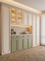Maßge schneiderte französische Retro Massivholz Vitrine für Wohn-und Esszimmer möbel Side board