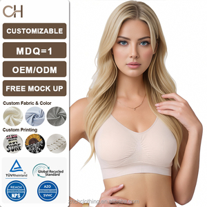 Débardeur de sport double couche grande taille pour femme, soutien-gorge intégré avec design au dos, soutien-gorge de sport à maintien élevé et absorption des chocs pour la course et le yoga - Product Image 1