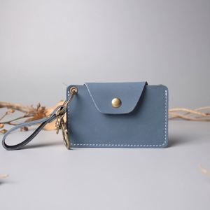Tarjetero Minimalista Retro para Hombre, Cartera Pequeña de Cuero Genuino con Cierre de Broche, Monedero para Tarjetas de Visita y Monedas para Hombres y Chicos - Product Image 6