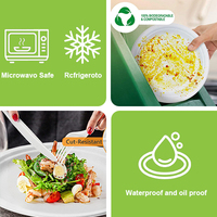 Vaisselle jetable écologique compostable sans PFAS, en pulpe de canne à sucre, en fibre de bagasse, en papier, assiettes ovales biodégradables