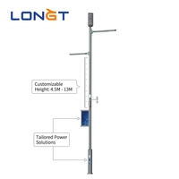 Solutions d'éclairage multifonctionnelles intelligentes à LED solaires en aluminium gris IP66 pour rues et routes, avec caméra de surveillance, conception AutoCAD, conformité ROHS, garantie 3 ans
