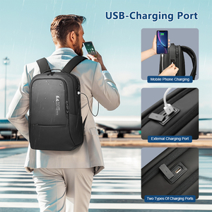 Mochila para Portátil de Negocios para Hombre, Impermeable, con Cierre de Cremallera, Antirrobo, Maletín Ejecutivo de Lujo, Alta Calidad - Product Image 2