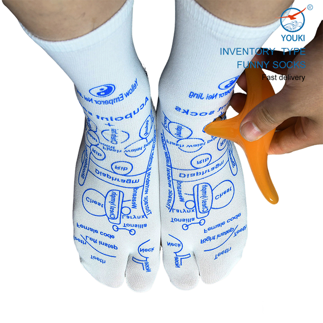 Acupressure Reflexology Socks Physiotherapy Massage Relieve Tired Feet Reflexology Socks with Massage Tools for Women and Men