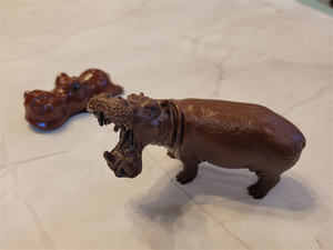 Nuovo arrivo scultura d'arte in rame animali di pianto ippopotamo ornamento in rame - Product Image 6