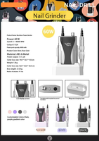 Ensemble de perceuse à ongles sans brosse rechargeable professionnelle 40000 tr/min E File Nail Drill Machine avec moteur sans brosse professionnel 40000 tr/min
