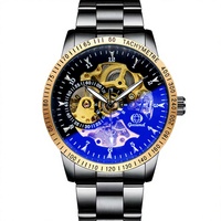 Montre mécanique automatique Ancient Camel, cadran élégant, montre de mode pour homme, bracelet en titane doré