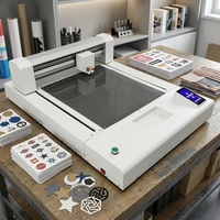 Cutter numérique à plat de précision à lame oscillante pour autocollants, étiquettes, vinyle, carton et feuilles ondulées