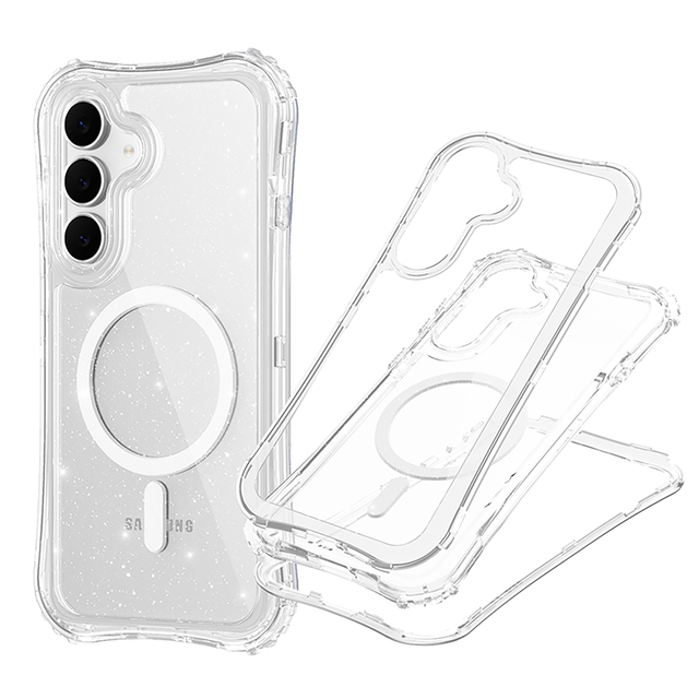 BEAUTYLINE 3 in 1 Magnetic Protective Anti Drop Custom Cell Phone case Transparent Personalize Cover for samsung S25FE Cases