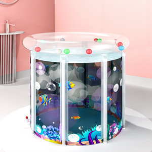 Inflatable Swimming Pool For Babies Round PVC Foldable Indoor Toddler Infant Use - Product Image 1