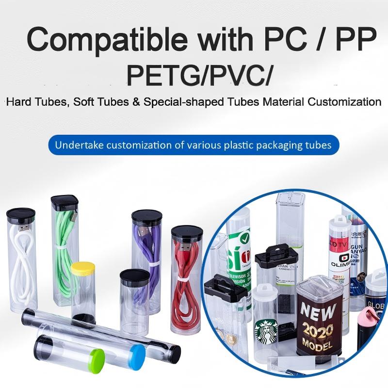 Custom PC Transparent Hard Tube | Extruded Polycarbonate Packaging Round Tube, Pressure & Flame Resistant