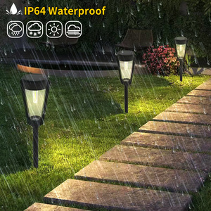 Lámpara Solar de Jardín de 89.5mm y 675mm de Altura, Impermeable, LED para Exteriores, para Decoración de Patio y Jardín - Product Image 2