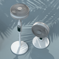Ventilateur solaire à moteur sans balais rechargeable à 3 pales avec panneau solaire pour la maison et l'extérieur