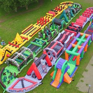 Parque de Diversiones Inflable Gigante para Exteriores, para Adultos y Niños, de PVC, con Obstáculos para Saltar - Product Image 3