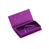 En gros Logo personnalisé couleur imprimé élégant mode écologique en carton brillant cils Boîte d'emballage pour emballage cadeau