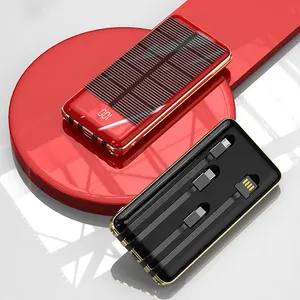 定制制造商30000毫安便携式手机电池充电太阳能应急电源