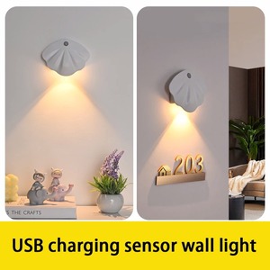 Nueva Lámpara de Pared Interior Magnética sin Cables, Lámpara con Número de Casa, Lámpara LED Inteligente Recargable con Sensor de Movimiento, Luz Nocturna - Product Image 4