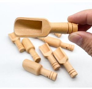 Fun Shaped Eco-Friendly Small Engraving Scoops <strong>Mini</strong> <strong>Wooden</strong> Measuring <strong>Spoon</strong> for Bath Salts - Product Image 3