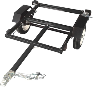 Eje de Remolque Reforzado para ATV Agrícola, Capacidad de Carga de 250 kg, Remolque Basculante con <span class=keywords><strong>Rueda</strong></span> Guía y Enganche para Pequeña Carga, Cortacésped - Product Image 4