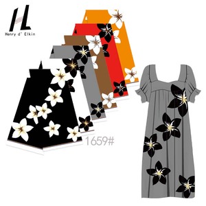 Tela de Poliéster Suave y Transpirable con Estampado Digital de Flores Isleñas de Alta Calidad Estilo <span class=keywords><strong>Polinesia</strong></span> para Camisas y Sarongs - Product Image 1