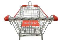 Chariot d'épicerie SXD-60A intelligent chariot d'épicerie à quatre roues durable avec sac de supermarché bon marché en maille de plate-forme facile à utiliser