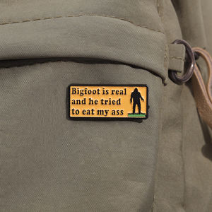 Broche de Aleación con Diseño de Frases Cortas de Pines Creative Fun para Ropa, Abrigos y Accesorios Versátiles, Pin de Esmalte - Product Image 3