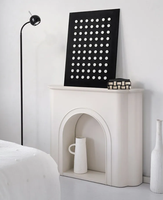 Meuble de rangement décoratif de style nordique simple, cheminée française, salon, entrée, chambre à coucher, étagères