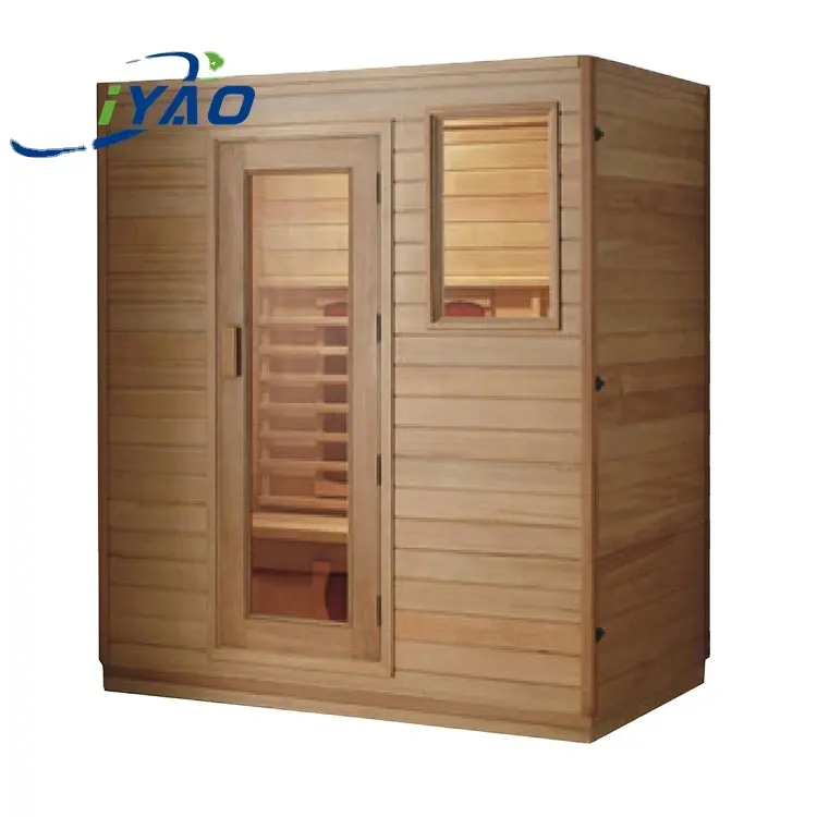 FoshanBaiyao Factory Cheap Price Far Infrared Sauna Room Home Infrared Indoor Sauna Cabin For 2 People