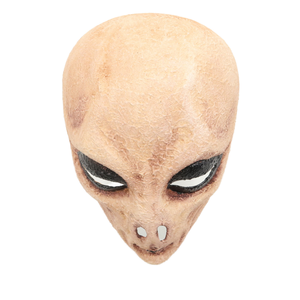 Máscara de cosplay de alienígena para fiesta de terror de Halloween diseño de cara completa con ojos negros grandes para accesorio de disfraz de boda - Product Image 5