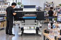 Imprimante UV DTF numérique à rouleaux de 60 cm pour étiquettes et autocollants, 3 têtes I3200, imprimante industrielle haute vitesse